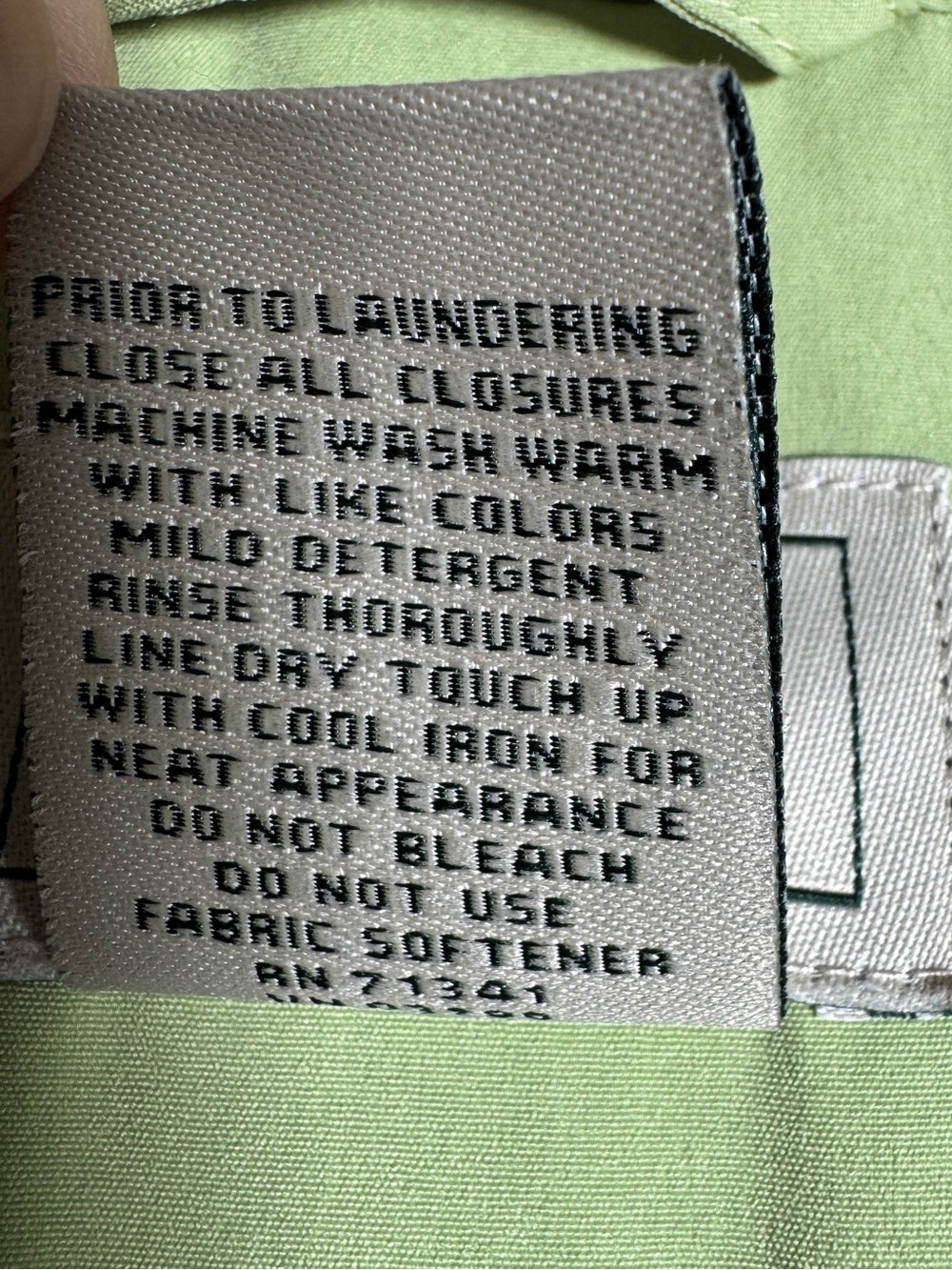 L.L.Bean full length hooded trench raincoat light olive lime shade Women's S - Picture 4 of 16
